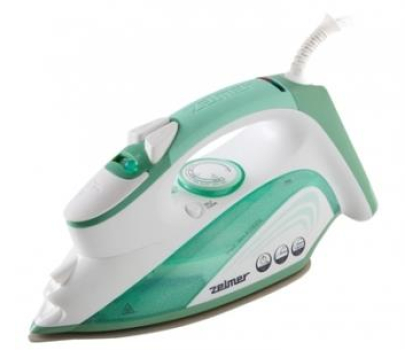 Żelazko Zelmer Żelazko Front Jetix IR2200 2300W biało-zielone parowe